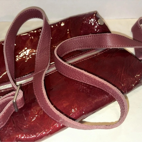 Hammitt Shiny Burgundy Crossbody Bag - Picture 8 of 8